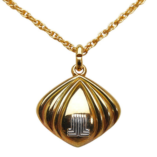 Lanvin Gold Plated Pendant Necklace
