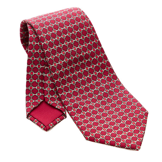 Hermes Silk Patterned Necktie