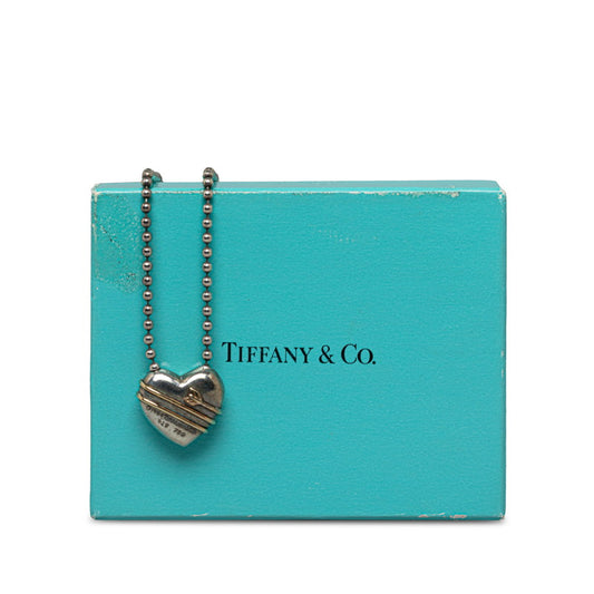 Tiffany & Co. Two Tone Heart & Arrow Necklace