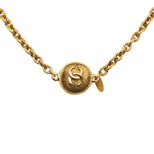 Chanel CC Mark Medallion Necklace