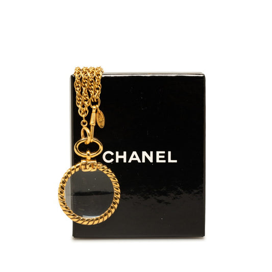 Chanel Double Chain Loupe Necklace