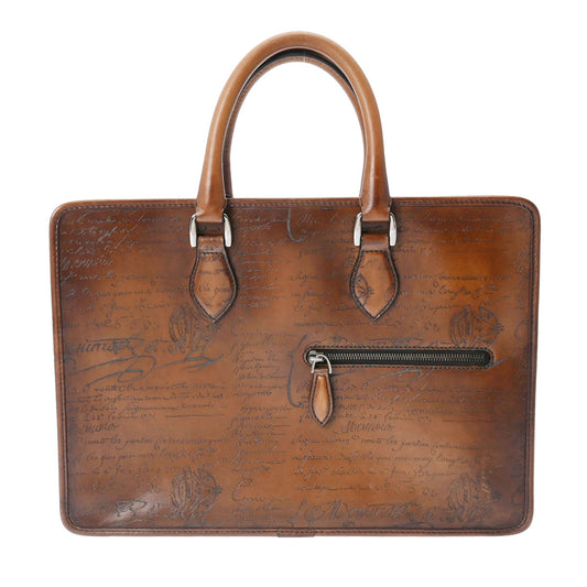 Berluti Un Jour Mini Scritto Leather Briefcase