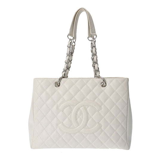Chanel Quilted Caviar Leather Grand Shopping Tote Bag