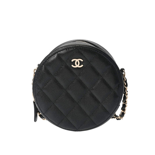 Chanel Matelassé Round Chain Shoulder Bag