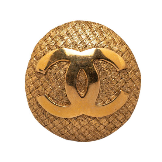 Chanel Vintage Brooch Gold Plated
