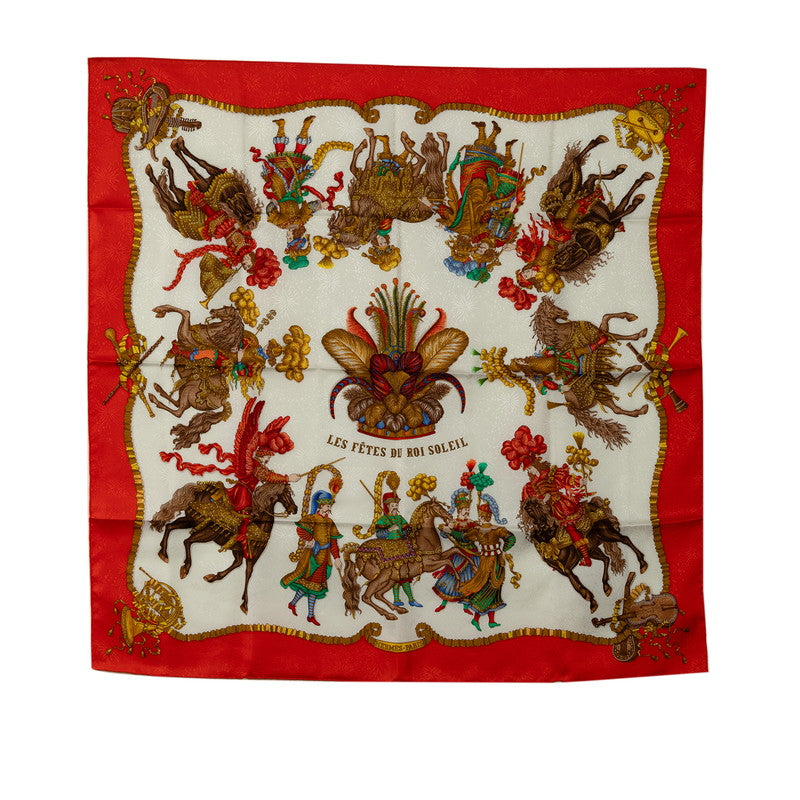 Hermes Les Fetes Du Roi Soleil Silk Scarf