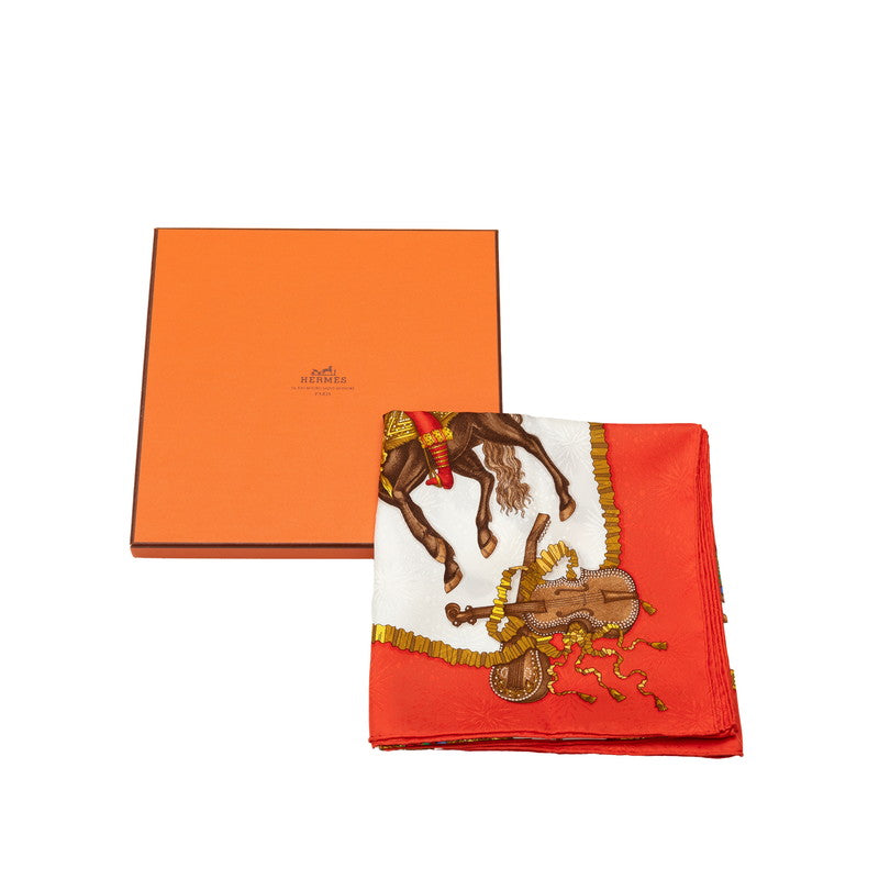 Hermes Les Fetes Du Roi Soleil Silk Scarf