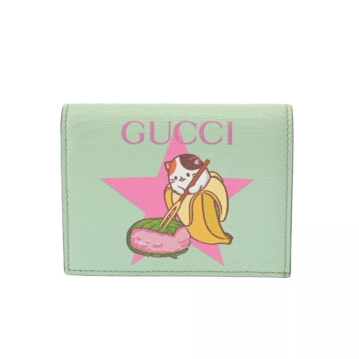 Gucci Bananya Collaboration Star Sakuramochi Bifold Wallet