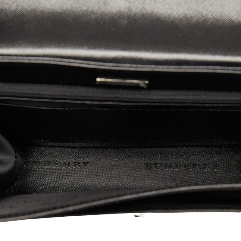 Burberry Clutch Bag Black Leather