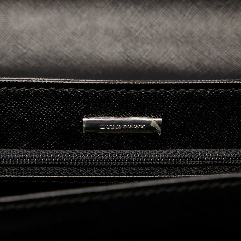 Burberry Clutch Bag Black Leather