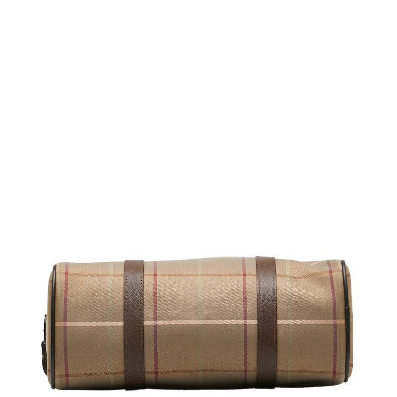 Burberry Checked Handbag Mini Boston Bag