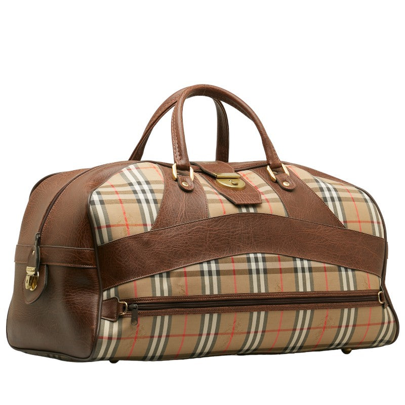 Burberry Nova Check Shadow Horse Boston Bag