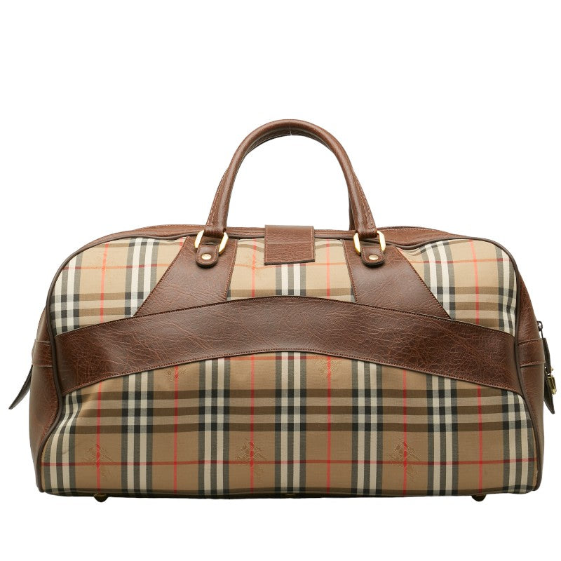 Burberry Nova Check Shadow Horse Boston Bag