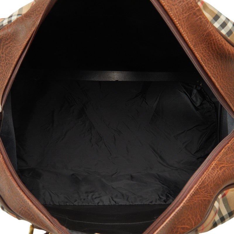 Burberry Nova Check Shadow Horse Boston Bag