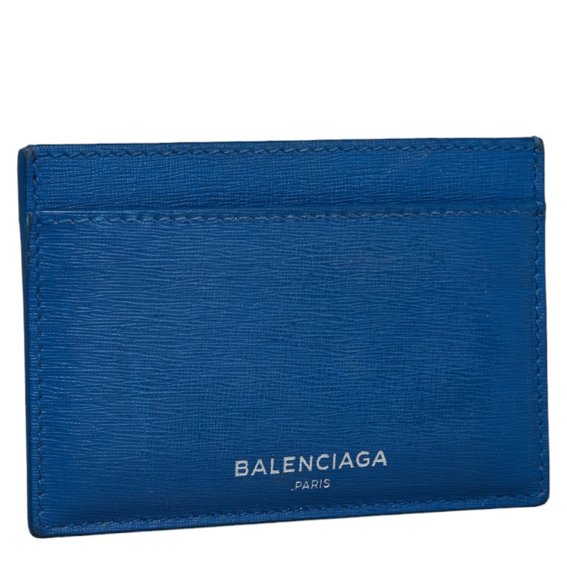 Balenciaga Blue Gray Leather Card Case