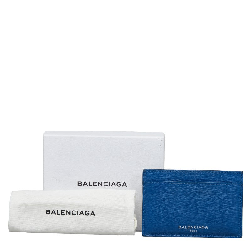 Balenciaga Blue Gray Leather Card Case