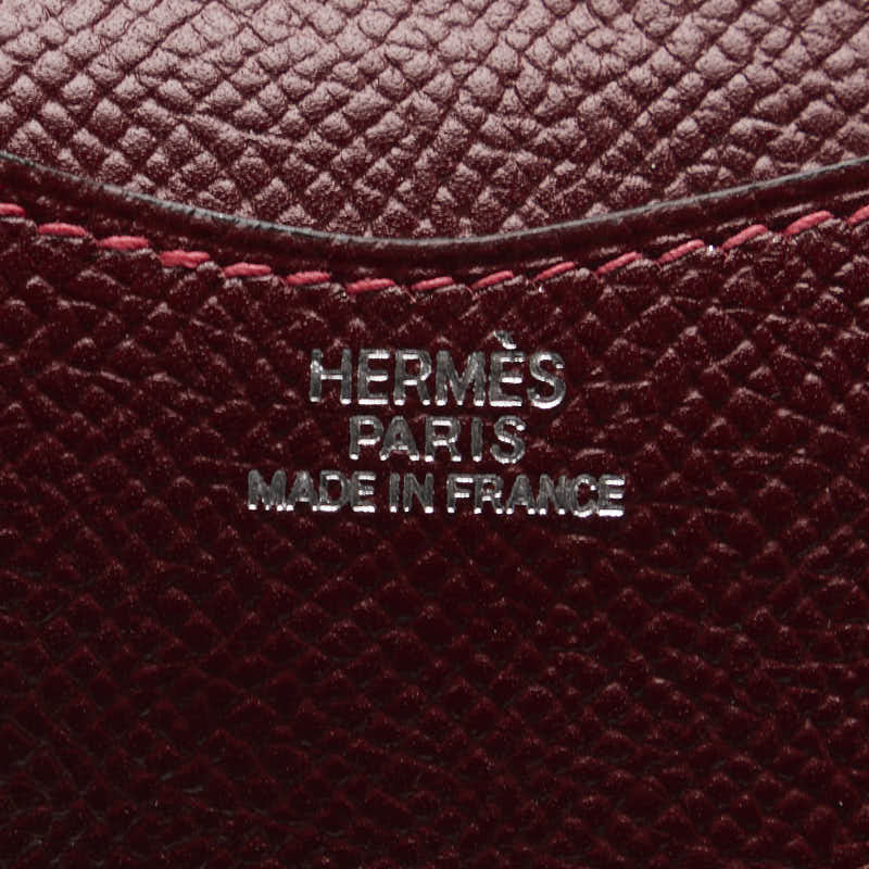 Hermes Red Leather Pen Case