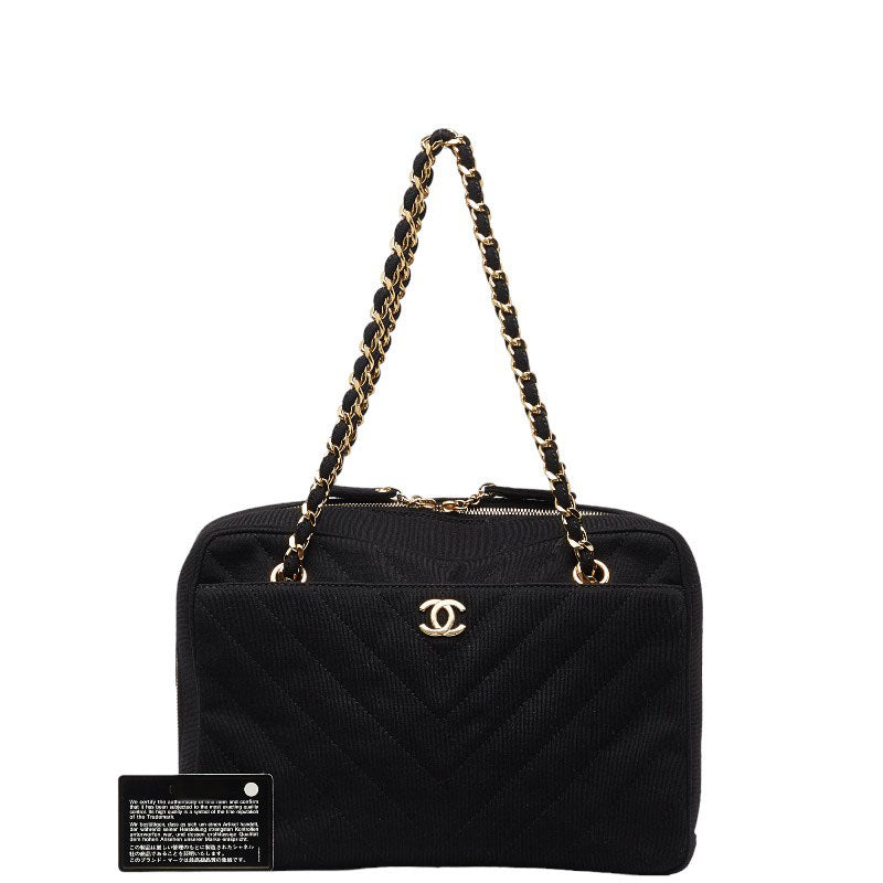 Chanel Coco Mark Quilted Chain Tote Bag