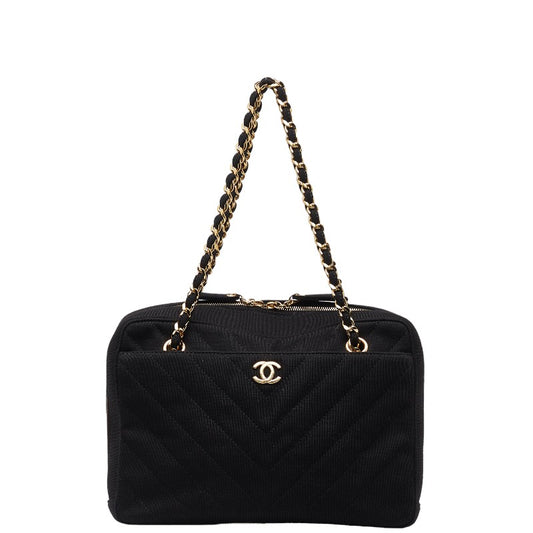 Chanel Coco Mark Quilted Chain Tote Bag