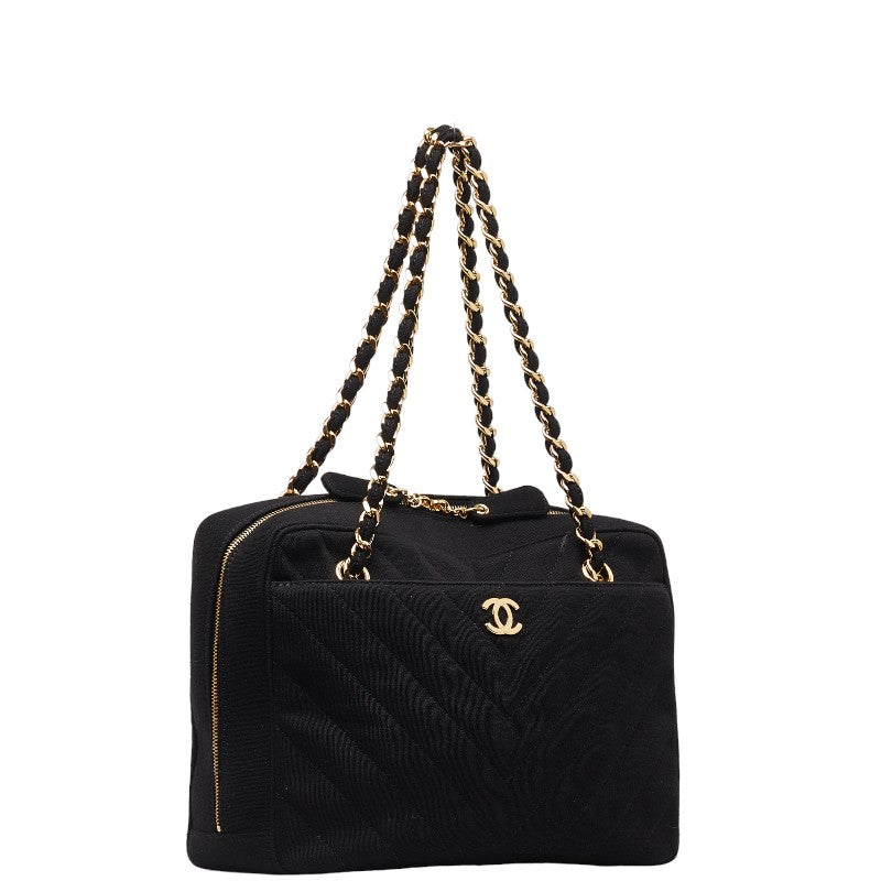 Chanel Coco Mark Quilted Chain Tote Bag