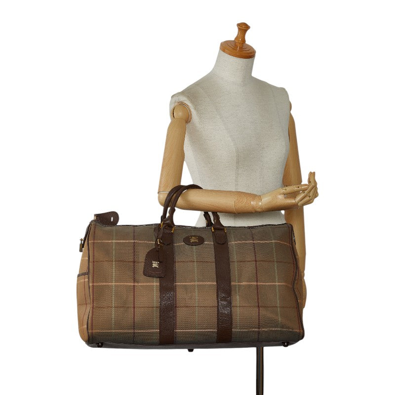 Burberry Check Boston Bag