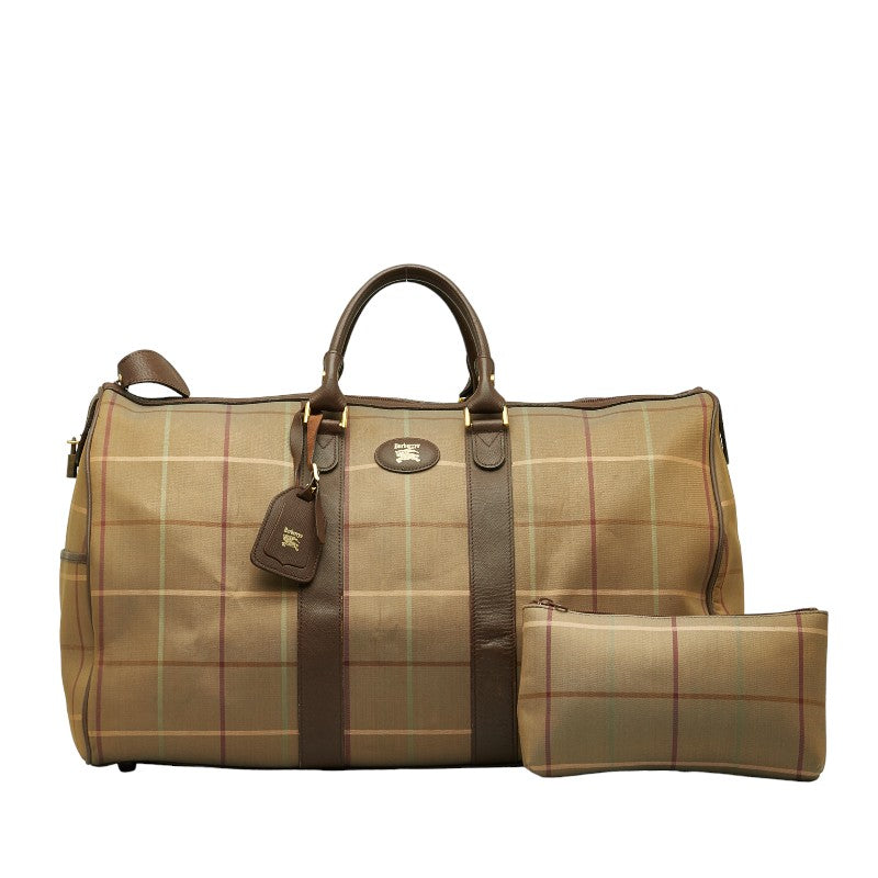 Burberry Check Boston Bag