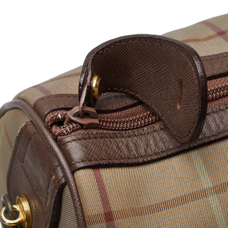 Burberry Check Boston Bag