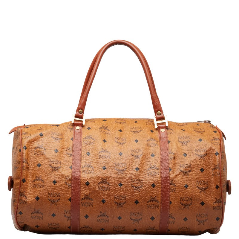 MCM Visetos Logogram Boston Bag