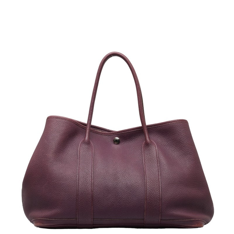 Hermes Rouge Ash Purple Garden Party Pm Handbag Tote Bag