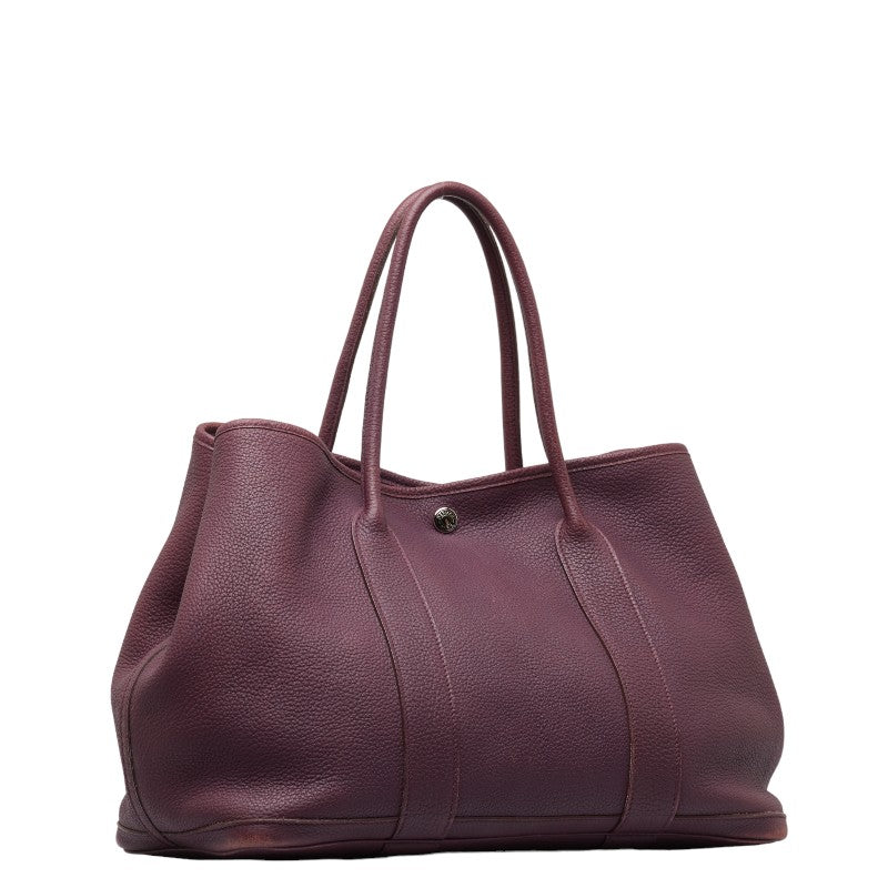 Hermes Rouge Ash Purple Garden Party Pm Handbag Tote Bag