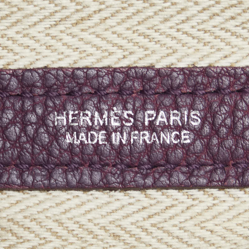 Hermes Rouge Ash Purple Garden Party Pm Handbag Tote Bag