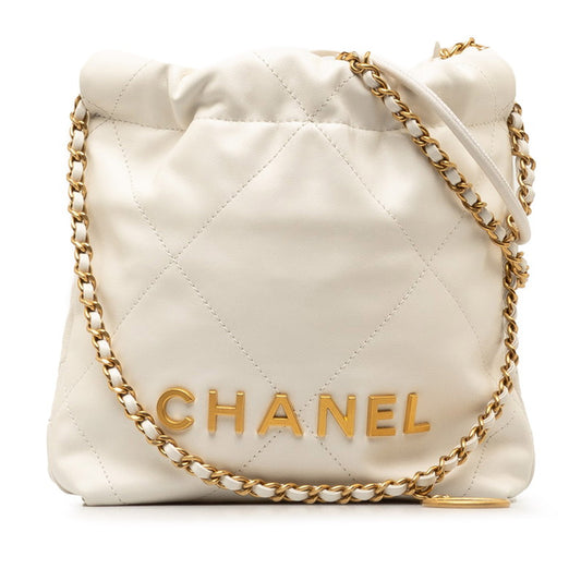 Chanel Coco Mark Mini Drawstring Chain Shoulder Bag
