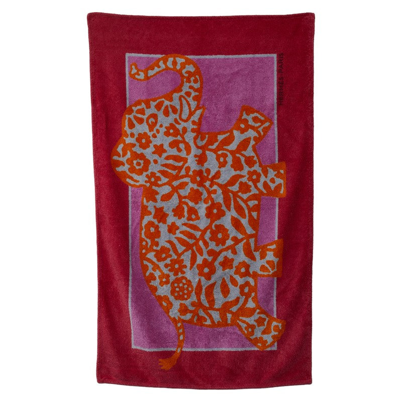 Hermes Elephant Beach Towel Multicolor Cotton Women