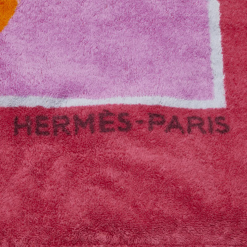 Hermes Elephant Beach Towel Multicolor Cotton Women