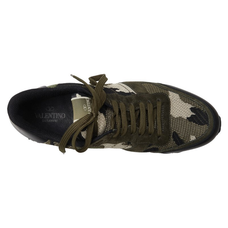 Valentino Men's Rockrunner Camouflage Sneakers