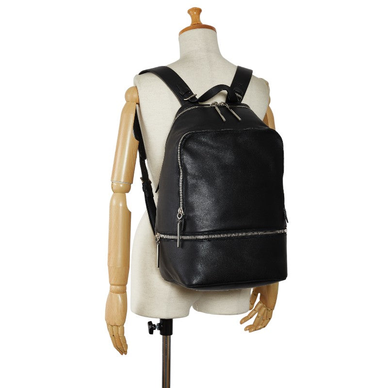 3.1 Phillip Lim Black Leather Hour Zip Around Backpack