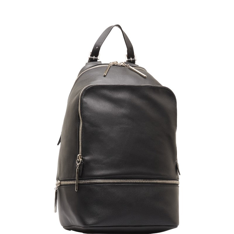 3.1 Phillip Lim Black Leather Hour Zip Around Backpack