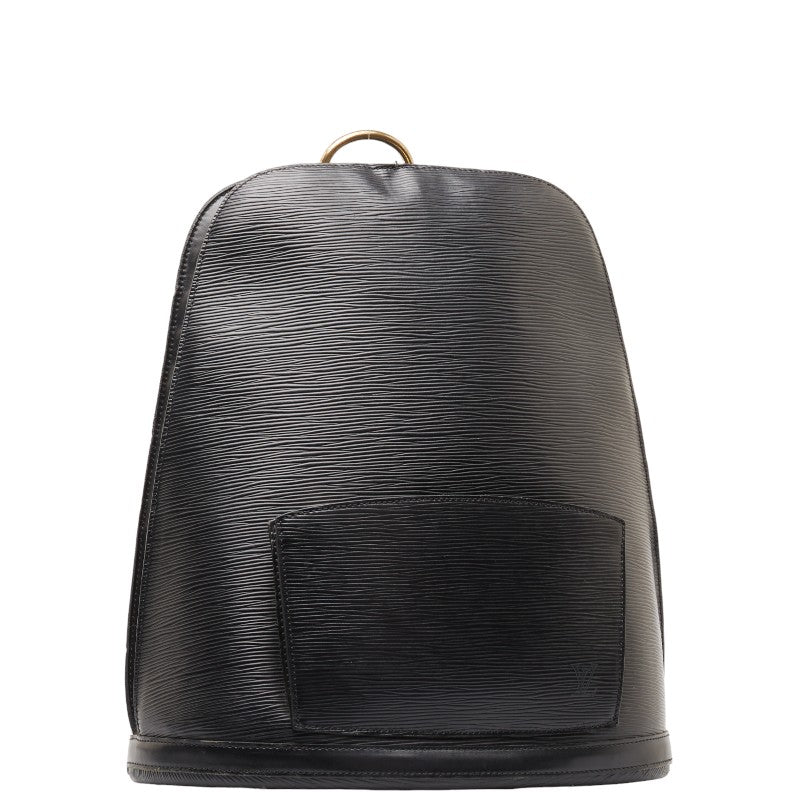 Louis Vuitton Noir Black Leather Epi Cobalt Backpack