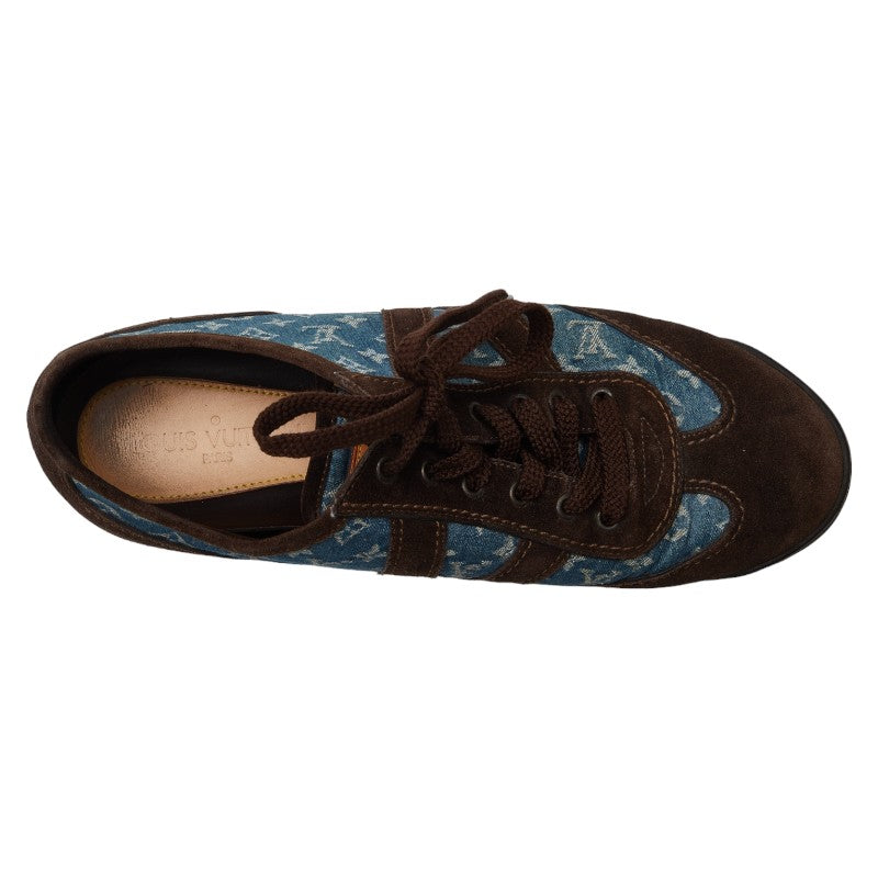 Louis Vuitton Monogram Denim x Suede Sneakers