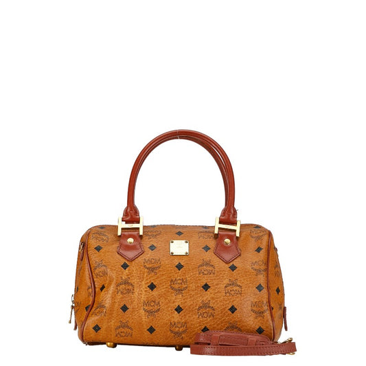 MCM Visetos Essential Boston Bag