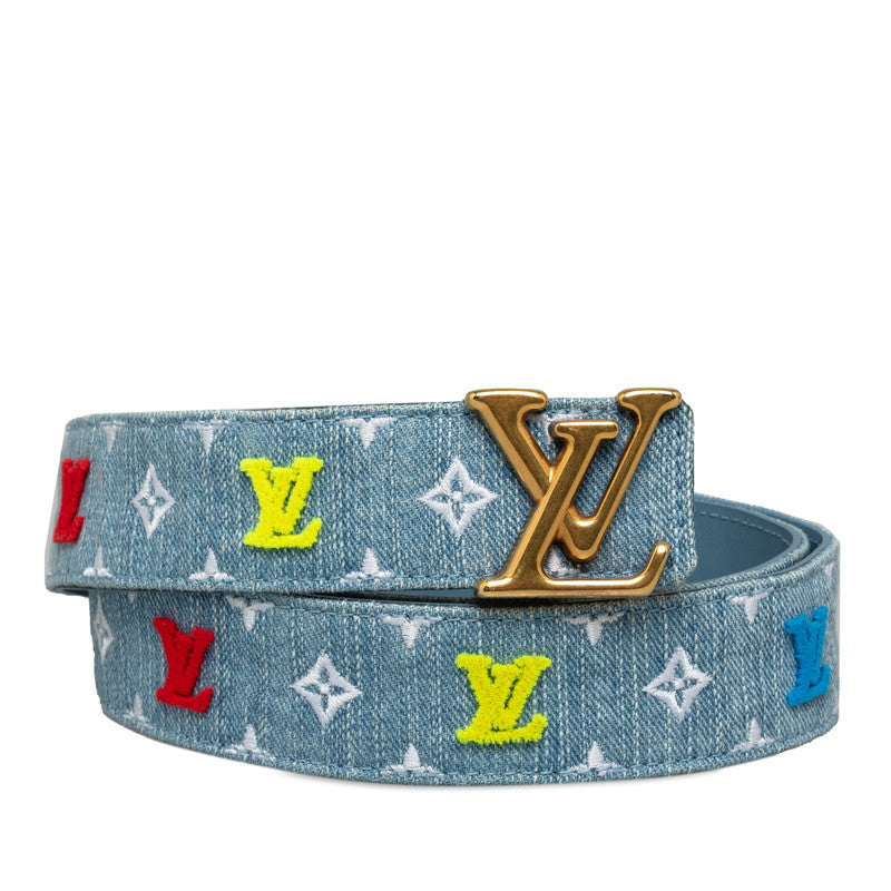 Louis Vuitton Monogram Denim Santure Lv New Wave Belt