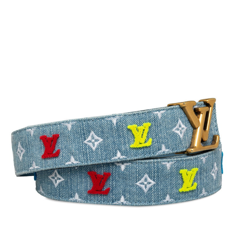 Louis Vuitton Monogram Denim Santure Lv New Wave Belt