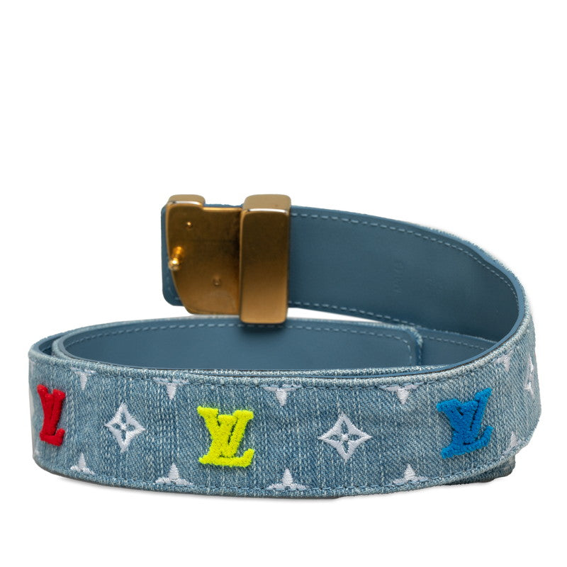 Louis Vuitton Monogram Denim Santure Lv New Wave Belt