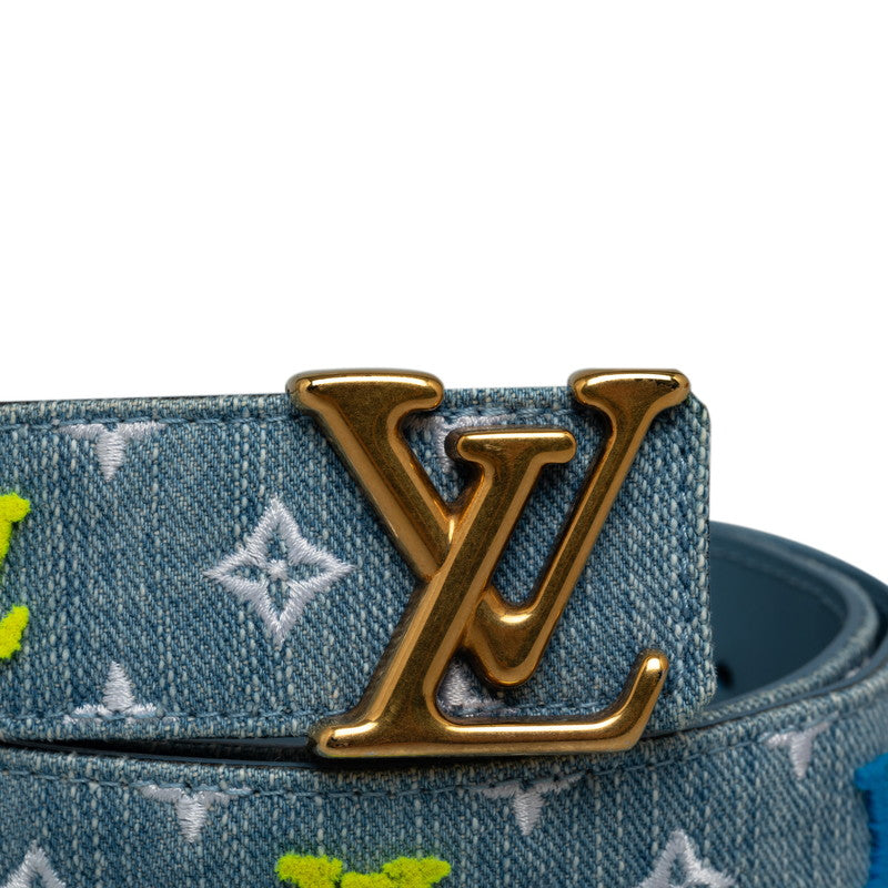 Louis Vuitton Monogram Denim Santure Lv New Wave Belt