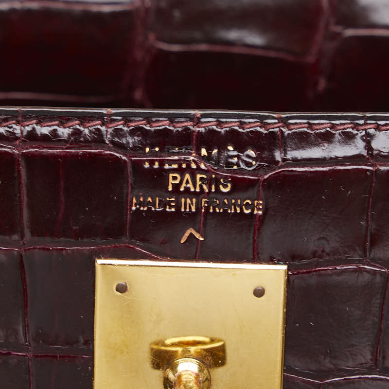 Hermes Kelly 35 Crocodile Polosus Handbag