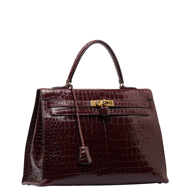 Hermes Kelly 35 Crocodile Polosus Handbag