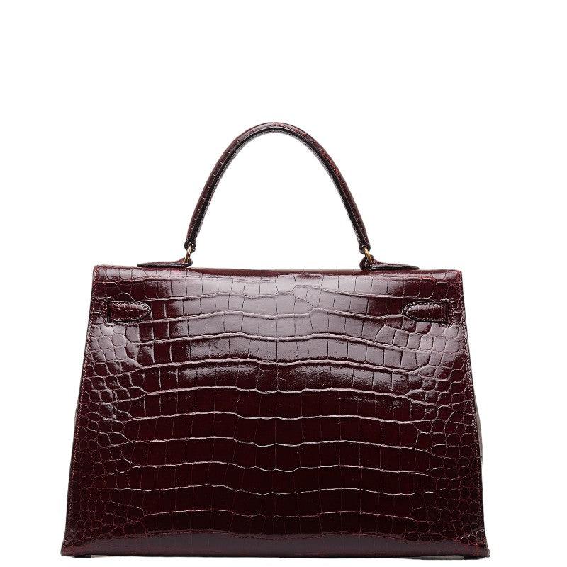 Hermes Kelly 35 Crocodile Polosus Handbag