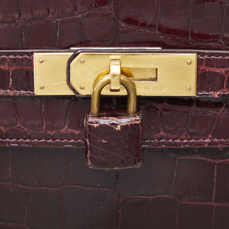 Hermes Kelly 35 Crocodile Polosus Handbag