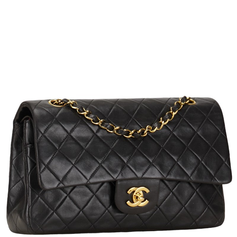 "Chanel Matrasse 25 Coco Mark Double Flap Chain Shoulder Bag"