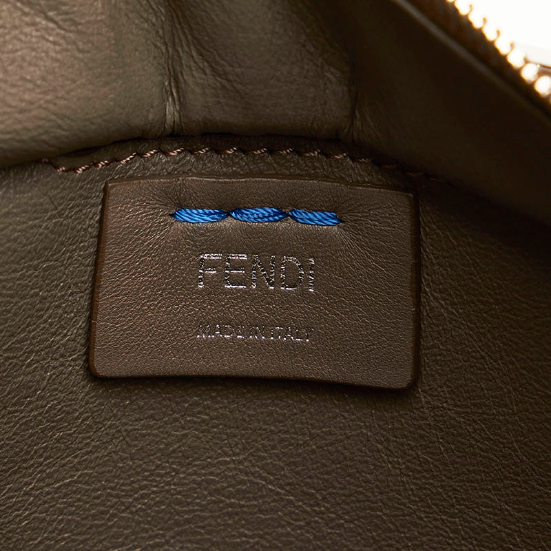 Fendi Vitello Dolce Mini 3jours Tote Blue Royal